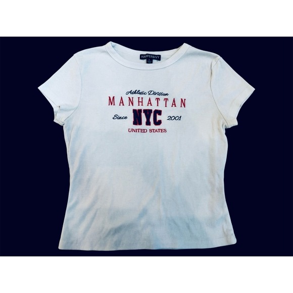 Harper & Ivy Other - Harper & Ivy Manhattan NYC Athletic Division Ribbed Baby Tee Girls Large